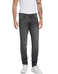 REPLAY Men's M914Y Anbass Jeans, Medium Grey 096, 28W / 34L