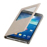 New Genuine Official Samsung Galaxy Note 3 S View Cover Oatmeal