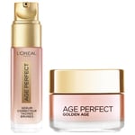 L'Oréal Paris Coffret Age Perfect Golden Age Soin Jour Rosé Re-Fortifiant 50 ml + Sérum Correcteur Taches Brunes 30 ml