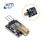 1 pièces KY-008 650nm Laser capteur Module 6mm 5V 5mW rouge Laser point Diode cuivre tête pour Arduino