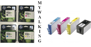 4 X GENUINE ORIGINAL 2022 DATE HP 920XL INK CARTRIDGES BLACK CYAN MAGENTA YELLOW