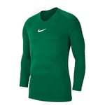 NIKE AV2609-302 Dri-FIT Park First Layer Sweatshirt Men's Pine Green/White Size M