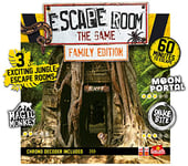 Escape Room: The Game - Family Edition | 3 Exciting Jungle Escape Rooms in Your Own Home! | Family Games | For 3-5 Players | Ages 10+