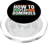 How To Play Dominoes Domino Game Lover Game Tile Dominoes PopSockets PopGrip for MagSafe