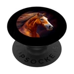 Crinière gracieuse pour cheval de course Nature Force PopSockets PopGrip Adhésif