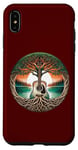 Coque pour iPhone XS Max Folk Music In Nature By A Lake Guitare acoustique hippie