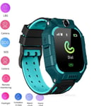 Stor rea Barn Smart Watch Telefon Q19 LBS Plats Fjärrövervakning Kamera SOS Safe Tracker Studenter Smartwatch Klocka Barn Presenter with box green French Version