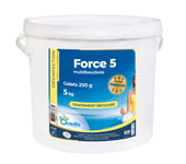 OCEDIS FORCE 5 - 250 Multifonctions Galets 250g - 5kg | Chlore Lent Stabilisé