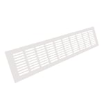 Ventilationsgaller vit aluminium 600x80mm (Färg: Vit)