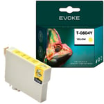 Epson 804 tulostin värikasetti keltainen , 14 ml , 470 sivua , C13T08044010 / T0804 , yhteensopiva PX660 R285 RX585 PX710 kanssa.