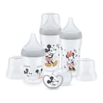 NUK Perfect Match Disney Mickey Mouse Anti-Colic startsett inkl. smokk Space 0-6 måneder i grått