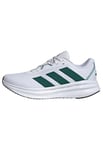 adidas Homme Galaxy 7 Running Shoes Chaussures de Course, Cloud White/Collegiate Green/Crystal White, 42 EU