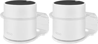 Lot de 2 supports muraux en acrylique pour routeur compatible avec Deco X55/X20/X25/X50/XE75/X60/X68/W3600 Système Wi-Fi maillé pour toute la maison