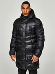 Zavetti Canada Malzini Longline Parka - Jet Black, Black, Size S, Men