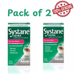 Pack of 2 Systane Ultra Lubricant Eye Drops 10ml