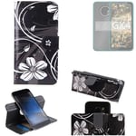 Housse Étui Gigaset GX4 portefeuills Flip Cover Coque fleur Wallet Bag Case