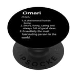 Omari Name Definition Funny Dictionary PopSockets Adhesive PopGrip