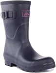 Joules Women's Kelly Neoprene Rain Boot, French Navy, 4 UK