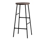 HAY - Cornet Bar Stool High - Smoked Oiled Oak - Soft Black - Baarituolit & baarijakkarat - Jonas Trampedach