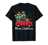 Miniature Schnauzer Christmas Truck Tree Mom Dad Xmas Gift T-Shirt