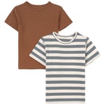 Minymo 2-Pack Basic T-shirt Brun | Brun | 116 cm