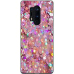 OnePlus 8 Pro Gjennomsiktig Telefondeksel Glitter