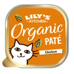 Lily’s Kitchen Made with Natural Ingredients Adult Wet Cat Food Tray Organic Chicken Grain-Free recipe 19 x 85g