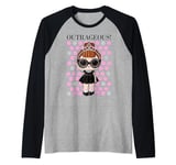 L.O.L. Surprise! It Baby Outrageous! Pink Silver Polka Dots Raglan Baseball Tee