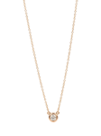 Pre-loved Tiffany & Co. Elsa Peretti Diamonds by the Yard 18ct Rose Gold Brilliant Cut Solitaire Diamond Pendant Necklace