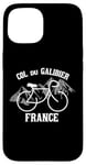 Coque pour iPhone 15 Biking Col du Galibier France graphique