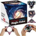 Shape Shifting Box 3D Magnetic Magic Cube Magnet Fidget Toy förvandlas till över 70 former 3D Magic Cube Pussel för barn och vuxna