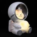 Söpö Spaceman LED-valo USB-lamppu USB-kissan muotoinen astronaut-pöytälamppu Pieni päivä-yöpöytäkoristeet