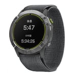 Garmin Fenix ​​6X / Fenix ​​6X Pro / Fenix ​​5X / Fenix ​​5X Plus / Fenix ​​3 jne. Nylon kellon ranneke, 26 mm - harmaa