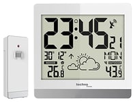 Technoline WS8119 Horloge Murale numérique sans Fil avec Affichage de la température et prévisions météorologiques