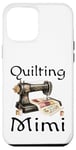 Coque pour iPhone 12 Pro Max Patchwork Mimi Queen Vintage Machine à coudre