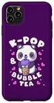 Coque pour iPhone 11 Pro Max Panda, K-Pop & Bubble Tea, Musique coréenne, Mignon et