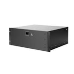 Adam Hall 87404 ALU 19" 4U Rack Drawer with lock aluminium