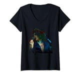 Womens TV Times Marc Bolan Singing On Supersonic T Rex V-Neck T-Shirt