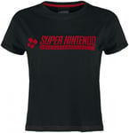 Super Nintendo Tjej Cropped T-Shirt (Medium)