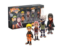 MINIX - Naruto Shippuden - Pack de 4 - Figurine à Collectionner 7cm (Naruto, Kakashi, Itachi, Sakura)