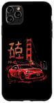 Coque pour iPhone 11 Pro Max JDM Tokyo Japan Golden Gate Bridge 86 Voiture japonaise de drift