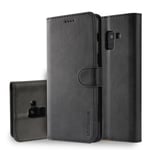 LC.IMEEKE Wallet Case till Samsung Galaxy A8 (2018) - Svart Svart