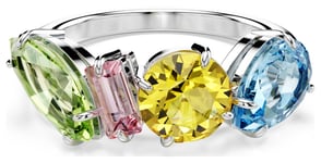 Swarovski 5708942 Gema Ring Multicoloured Crystals Rhodium Jewellery