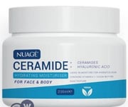 Nuage Ceramide Hydrating Moisturiser For Face & Body Cream 200ml Hyaluronic Acid