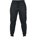 Men's Drawstring Solid Color Sweatpants Dark Gray M