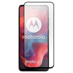 SKALO Motorola Moto E14 Heltäckande Skärmskydd Härdat Glas - Svart Svart