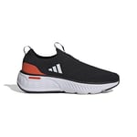 adidas Homme Cloudfoam GO Sock Shoes Chaussures, Core Black/Cloud White/Solar Red, 45 1/3 EU