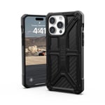 UAG Monarch Series Rugged Case for Apple iPhone 15 Plus [6.7-inch] - Monarch Carbon Fiber - baksidedeksel for mobiltelefon