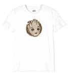 Marvel « I am Groot Poster » BOIAMGMTS008 T-Shirt Garçon, Blanc, Taille 10 Ans