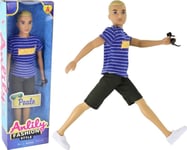 Leantoys Baby Doll Pojke Skjorta Blont Hår